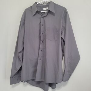Van‎ Heusen Long Sleeve Wrinkle Free Dress Shirt 18 36/37